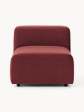 Lena Velvet-Middle Module — Burgundy