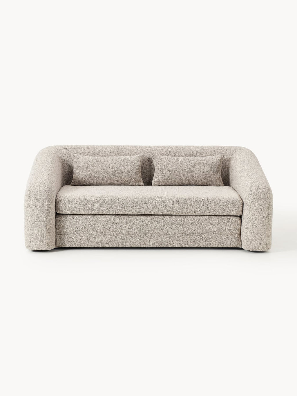 Eliot Bouclé-Sofa Bed (2-seater) — Oatmeal