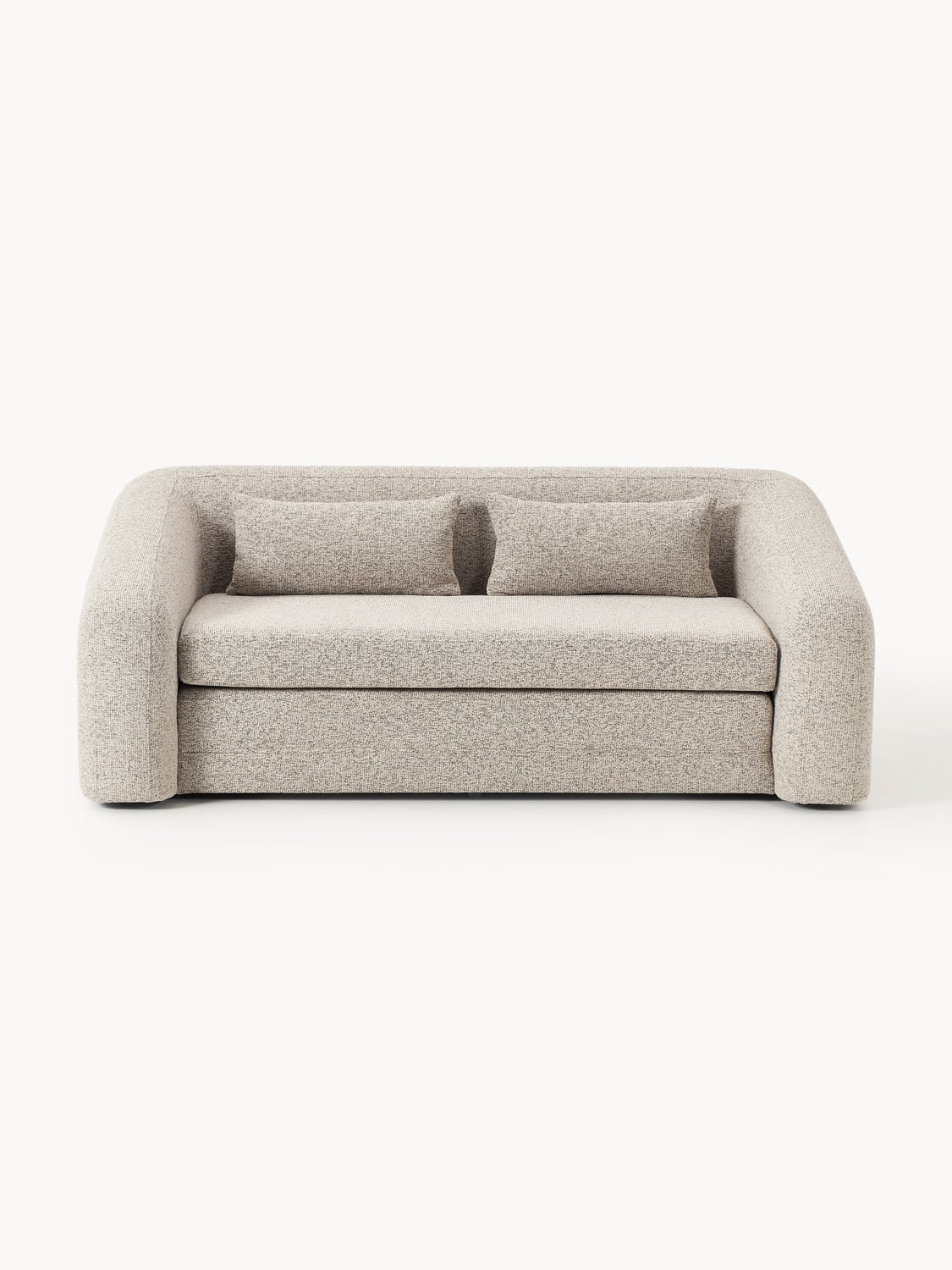 Eliot Bouclé-Sofa Bed (2-seater) — Oatmeal