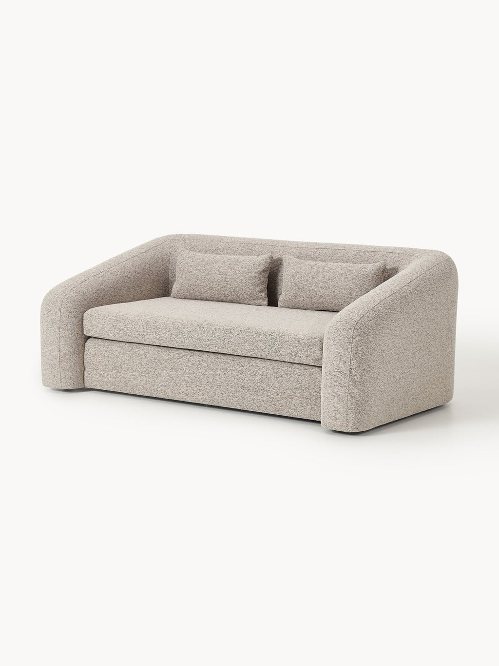 Eliot Bouclé-Sofa Bed (2-seater) — Oatmeal