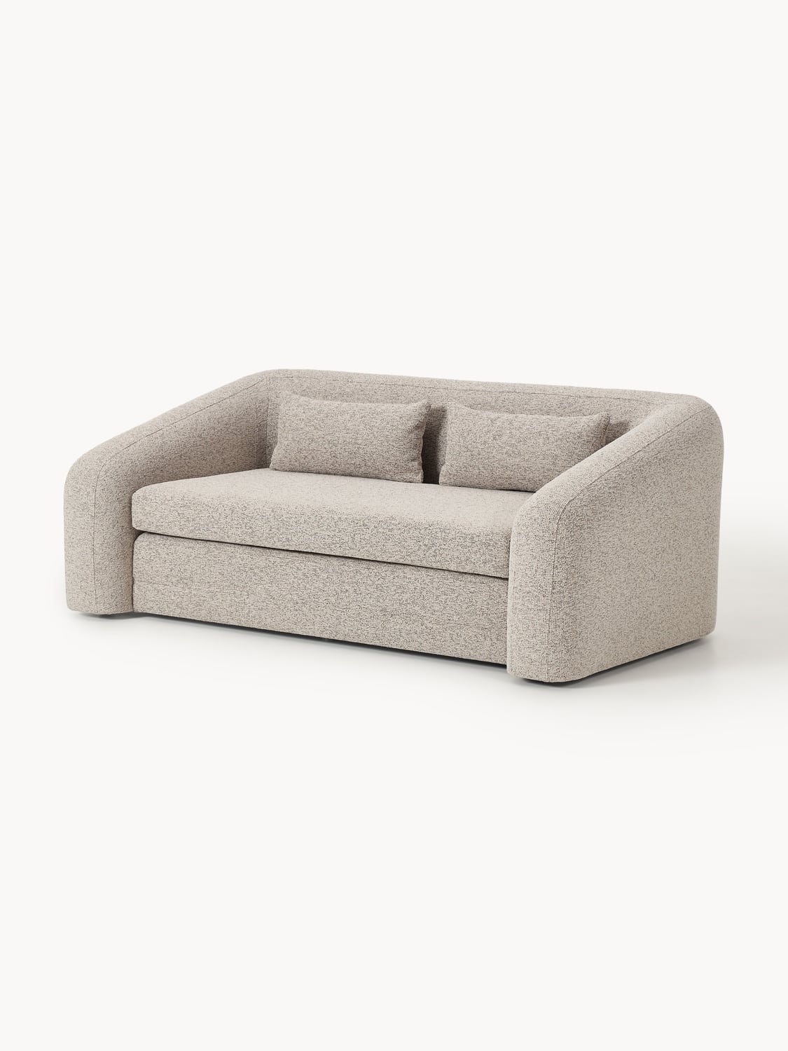 Eliot Bouclé-Sofa Bed (2-seater) — Oatmeal