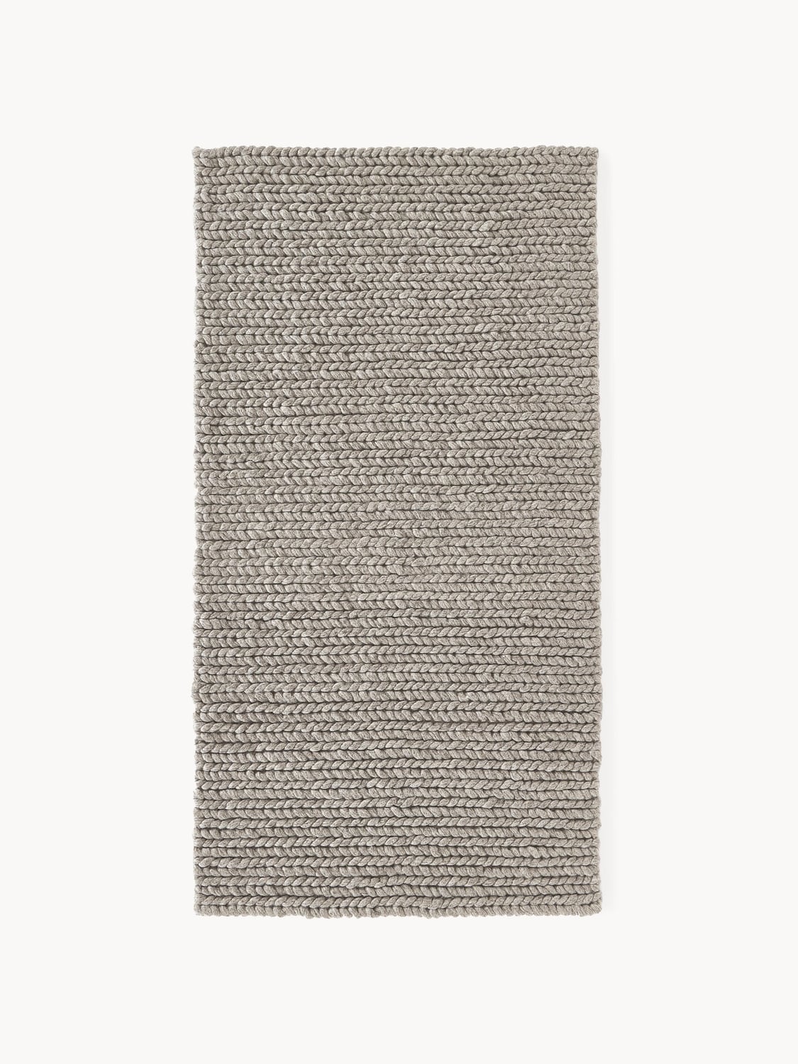 Bruna Handmade Wool Rug with woven Texture
