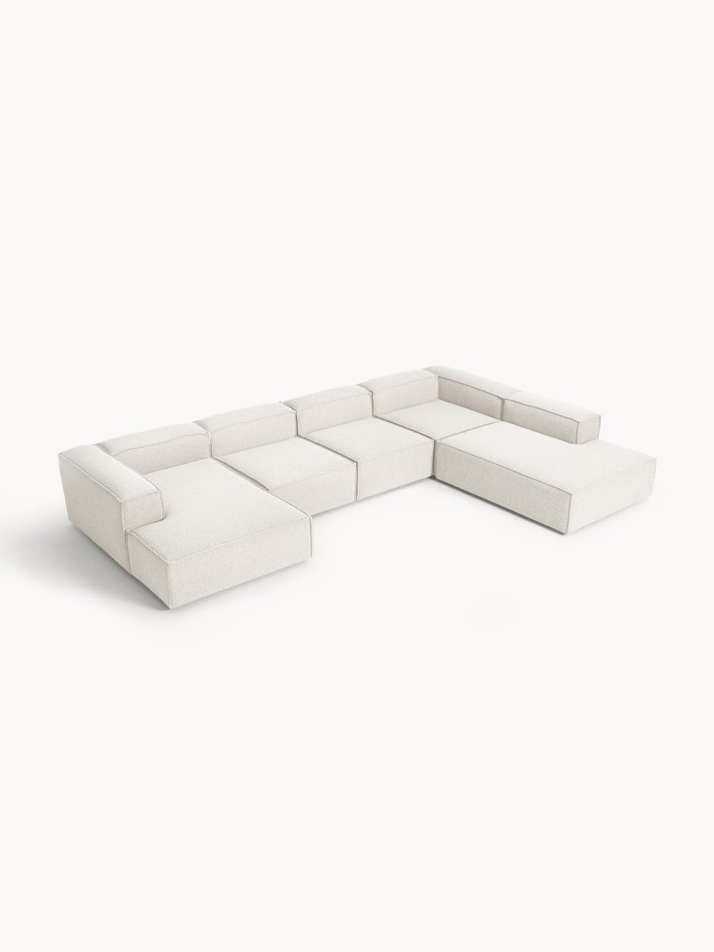 Lennon Modular XL Sofa in Bouclé — Off-White