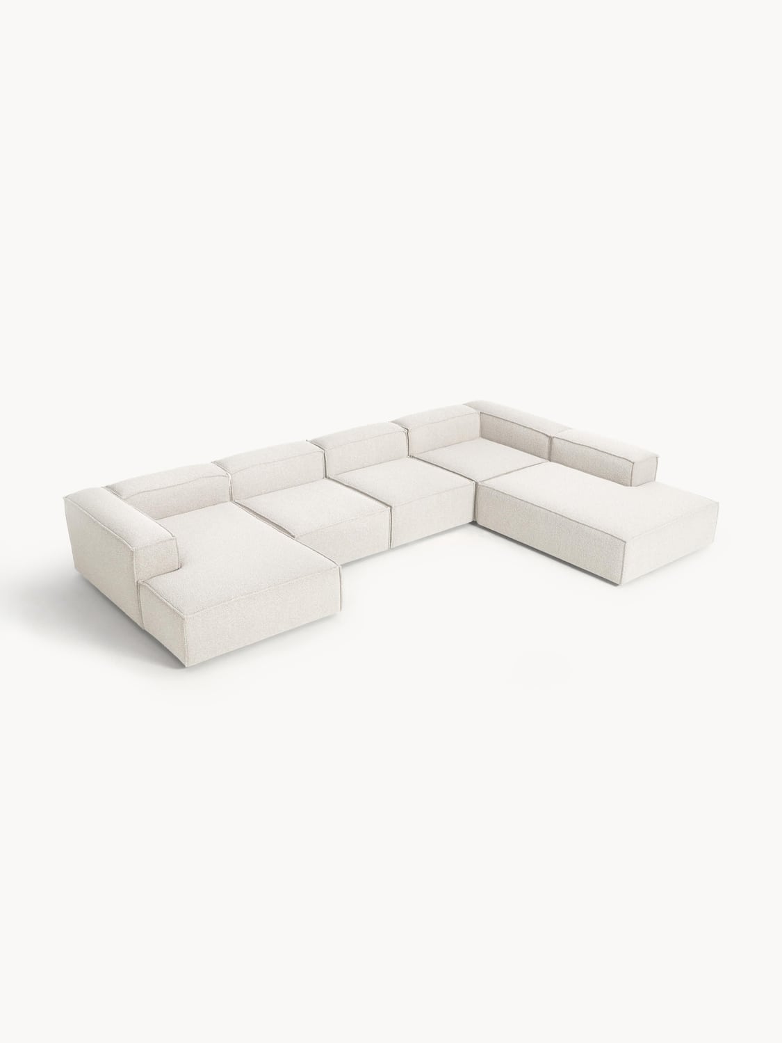 Lennon Modular XL Sofa in Bouclé — Off-White