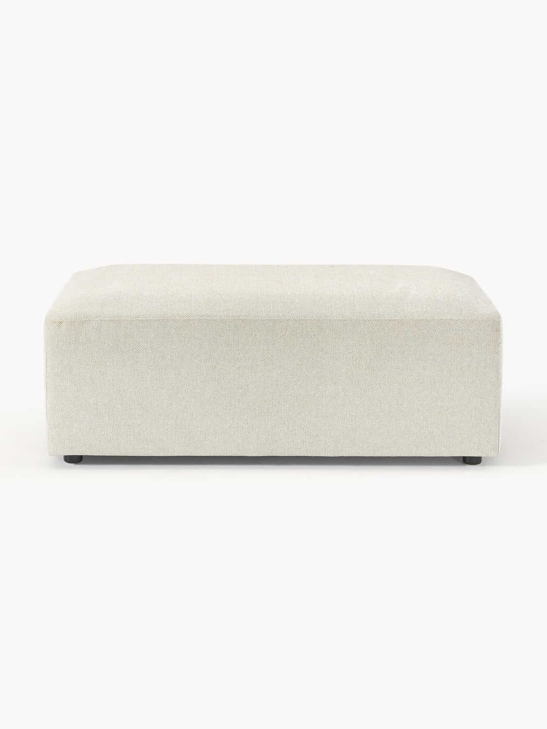 Melva XL Sofa Ottoman, B 116 x T 72 cm — Light Grey