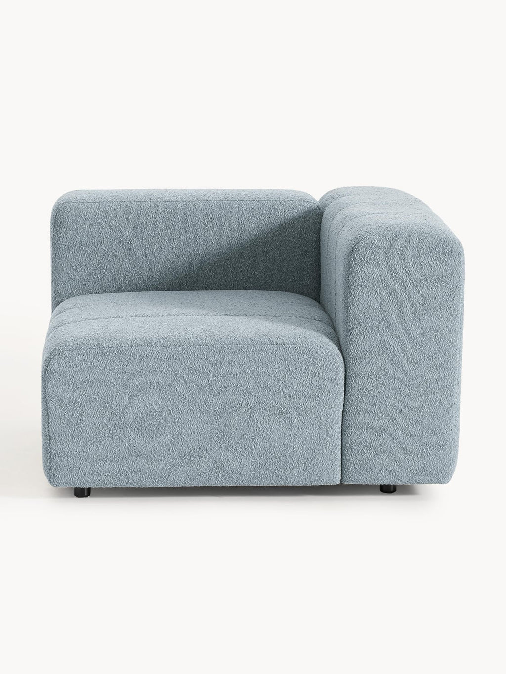 Lena Bouclé Corner Module — Grey