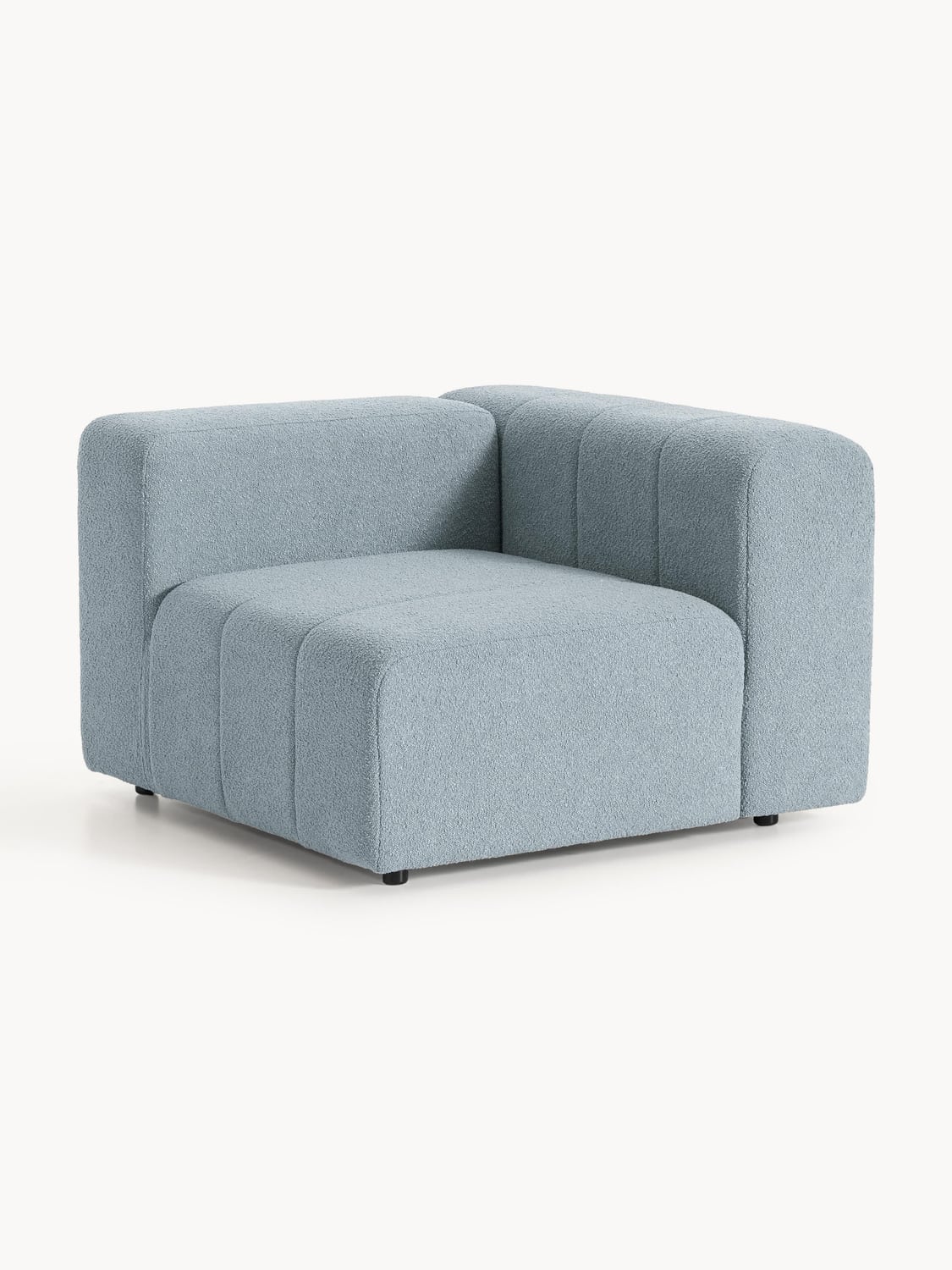 Lena Bouclé Corner Module — Grey