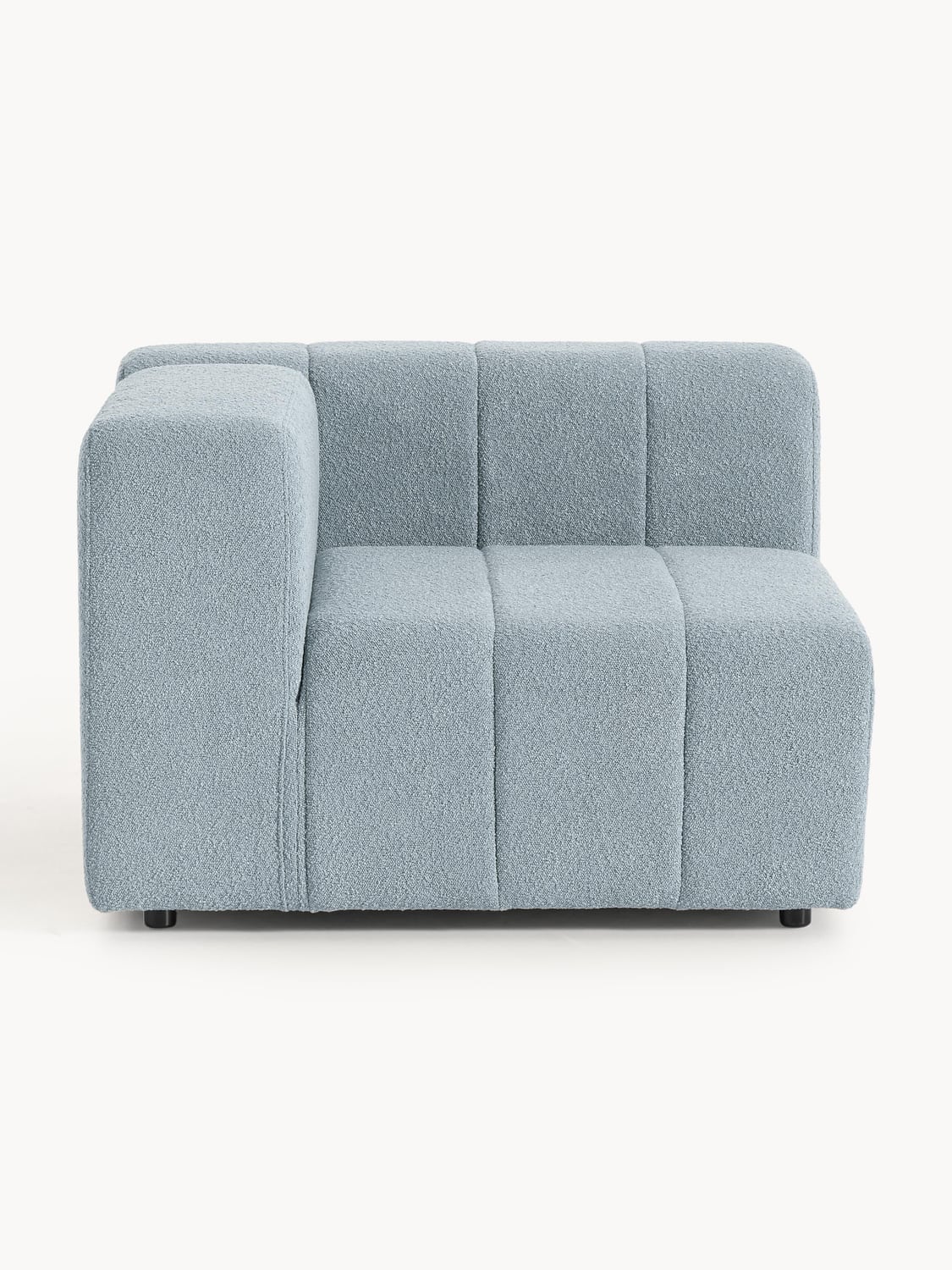 Lena Bouclé Corner Module — Grey