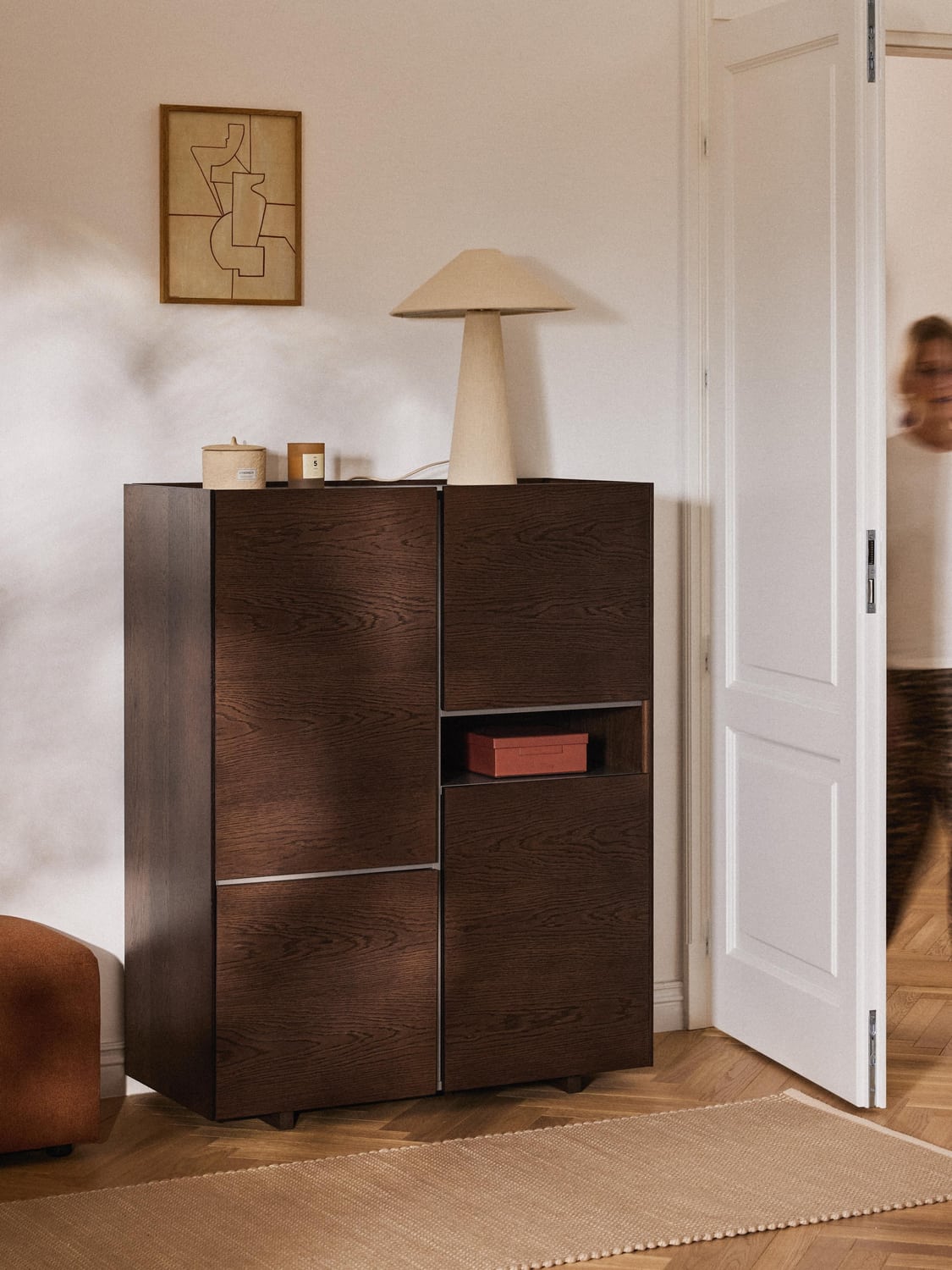 Larsen Wood-Highboard — Brown