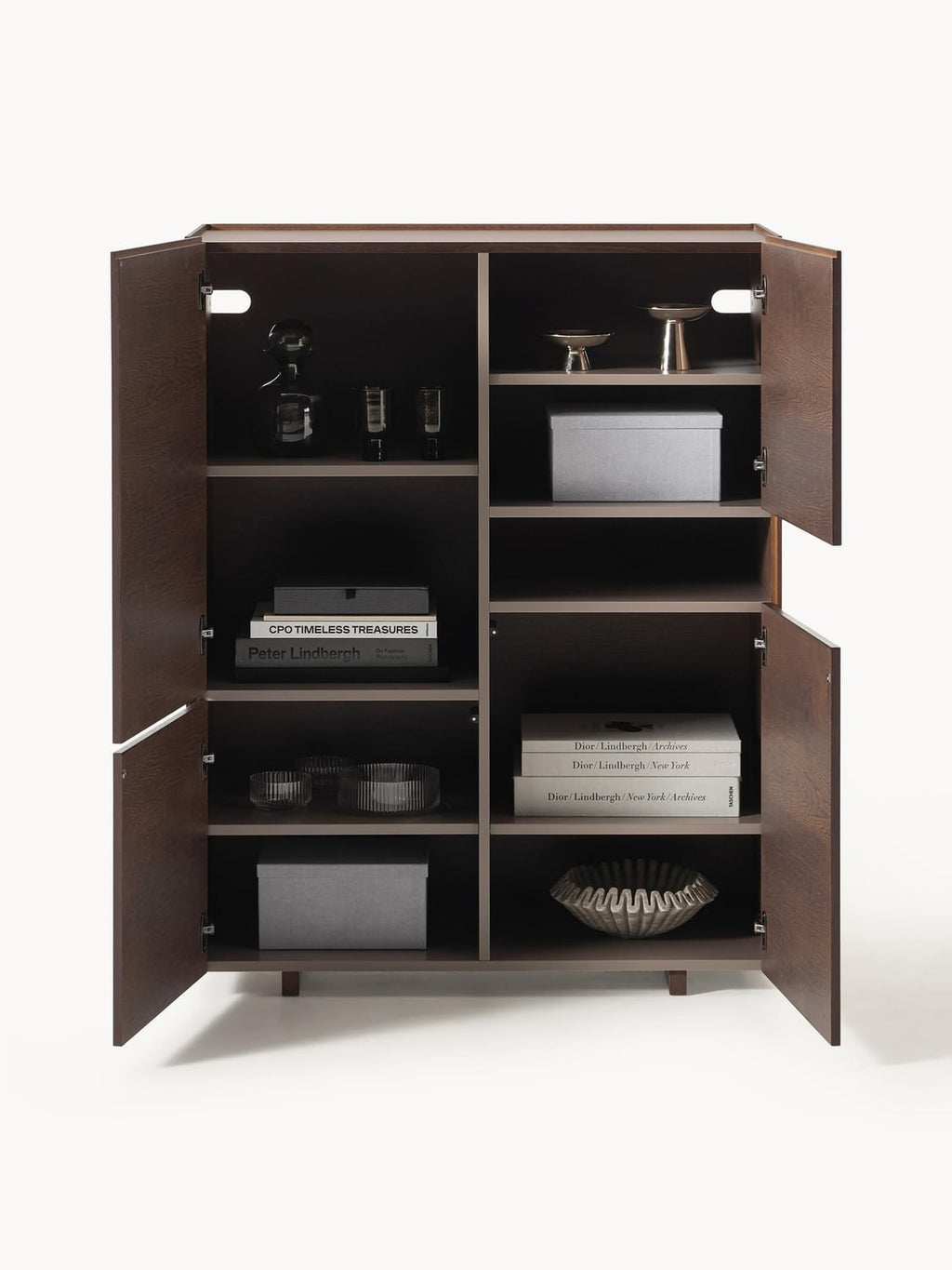 Larsen Wood-Highboard — Brown