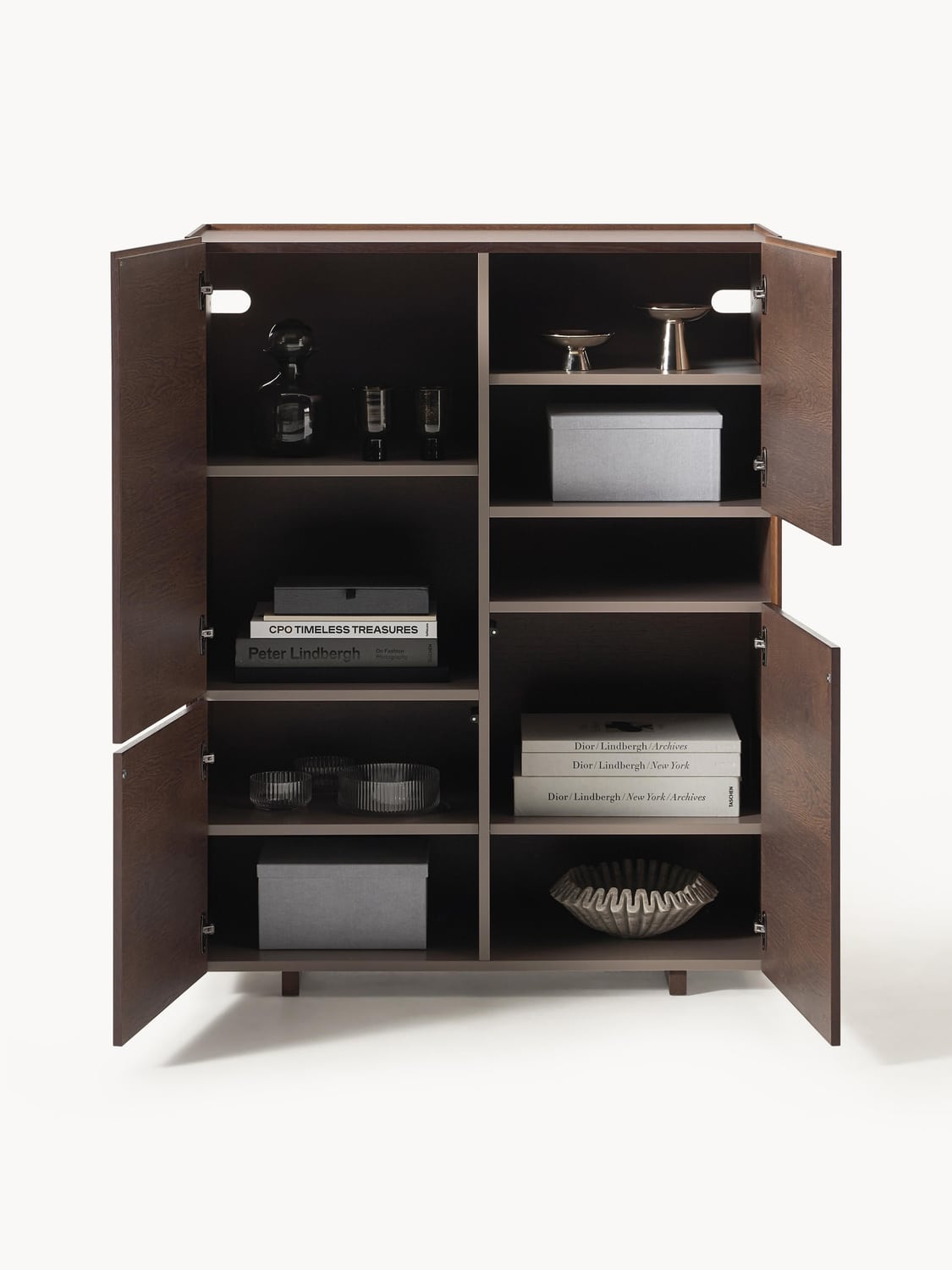 Larsen Wood-Highboard — Brown