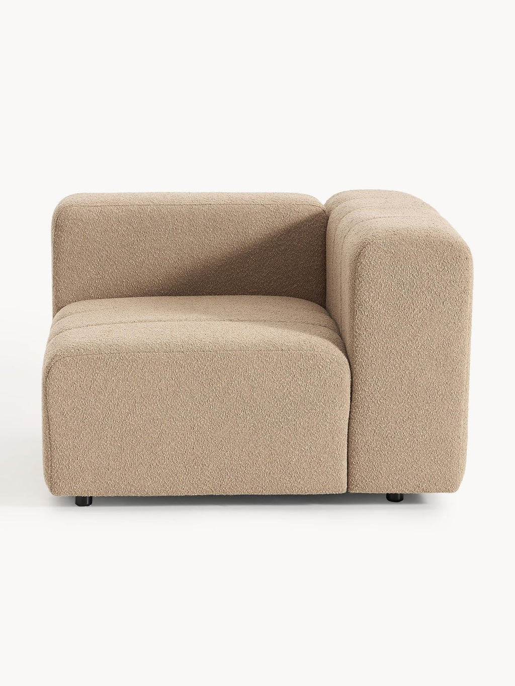 Lena Bouclé Corner Module — Taupe
