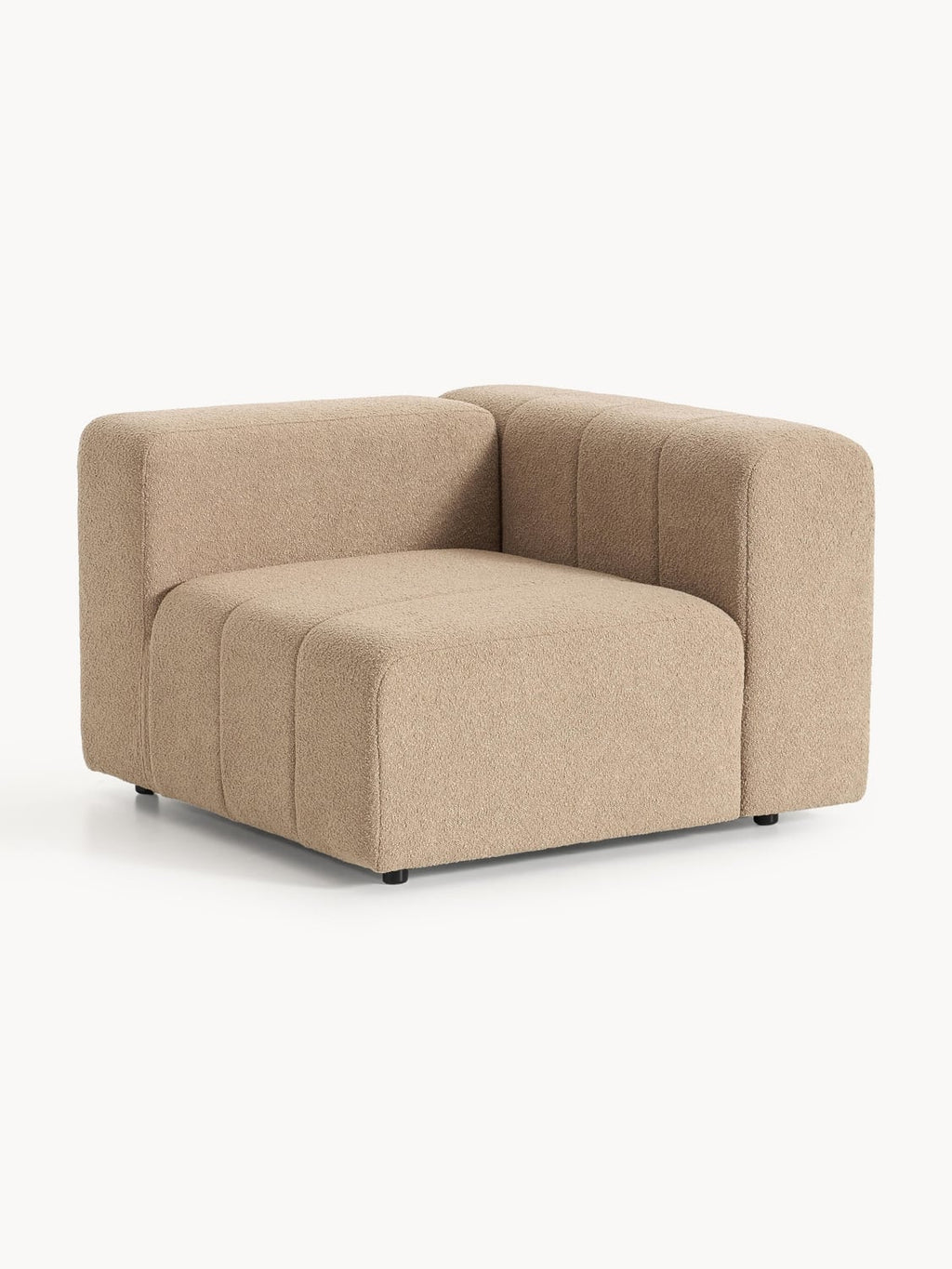 Lena Bouclé Corner Module — Taupe