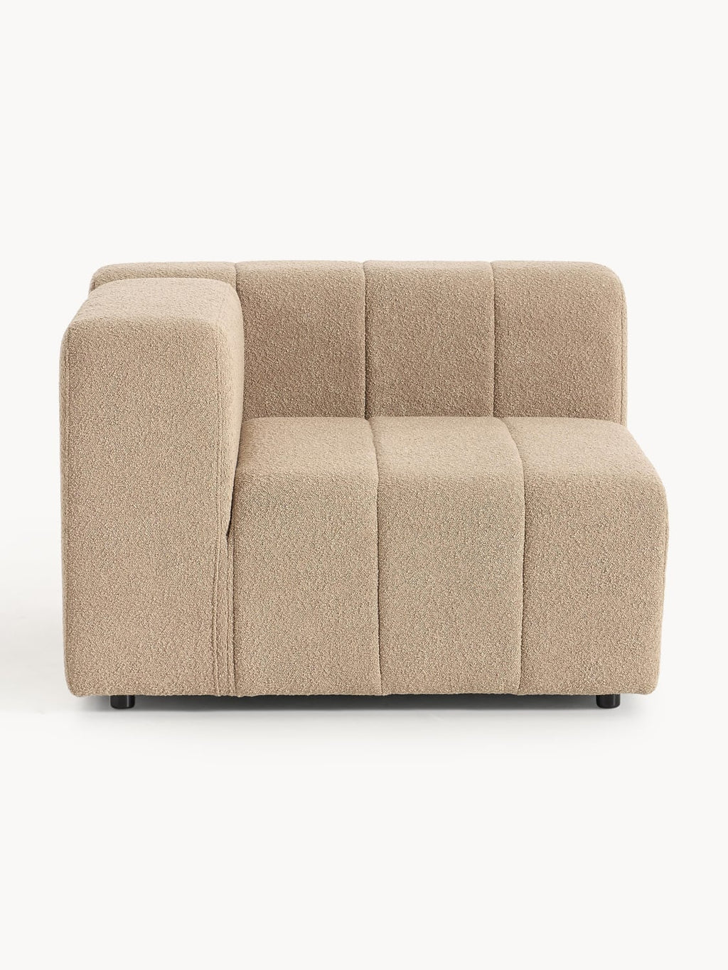 Lena Bouclé Corner Module — Taupe