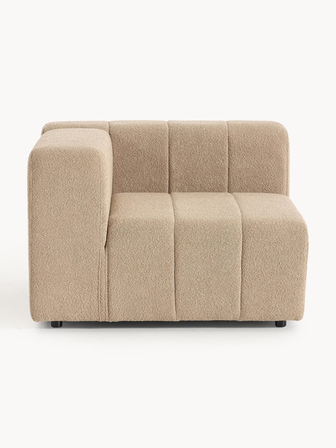 Lena Bouclé Corner Module — Taupe