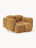 Tayla Lounge Chair in Teddy Bouclé — Caramel
