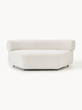Anton Round Bouclé Corner Module — Light Grey
