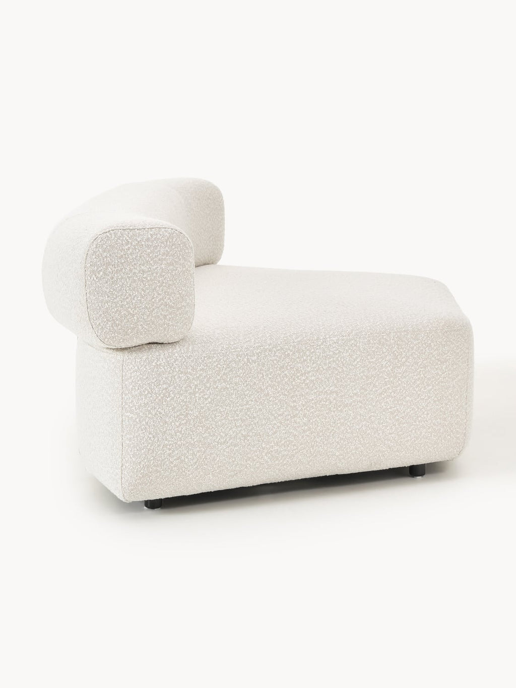 Anton Round Bouclé Corner Module — Light Grey