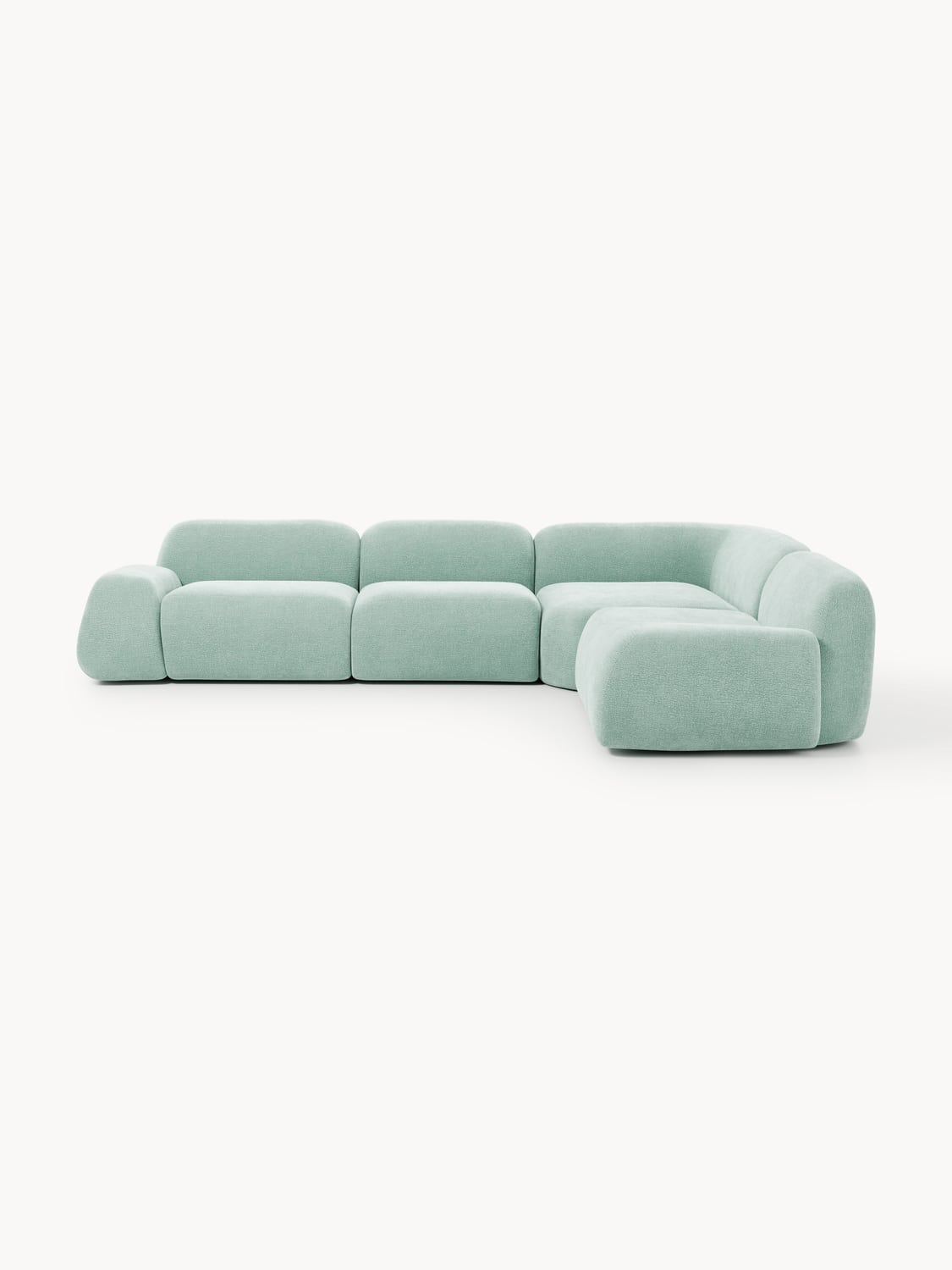 Wolke Modular Corner Sofa (4-seater) — Light Blue