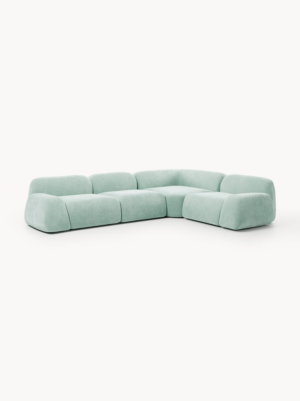 Wolke Modular Corner Sofa (4-seater) — Light Blue