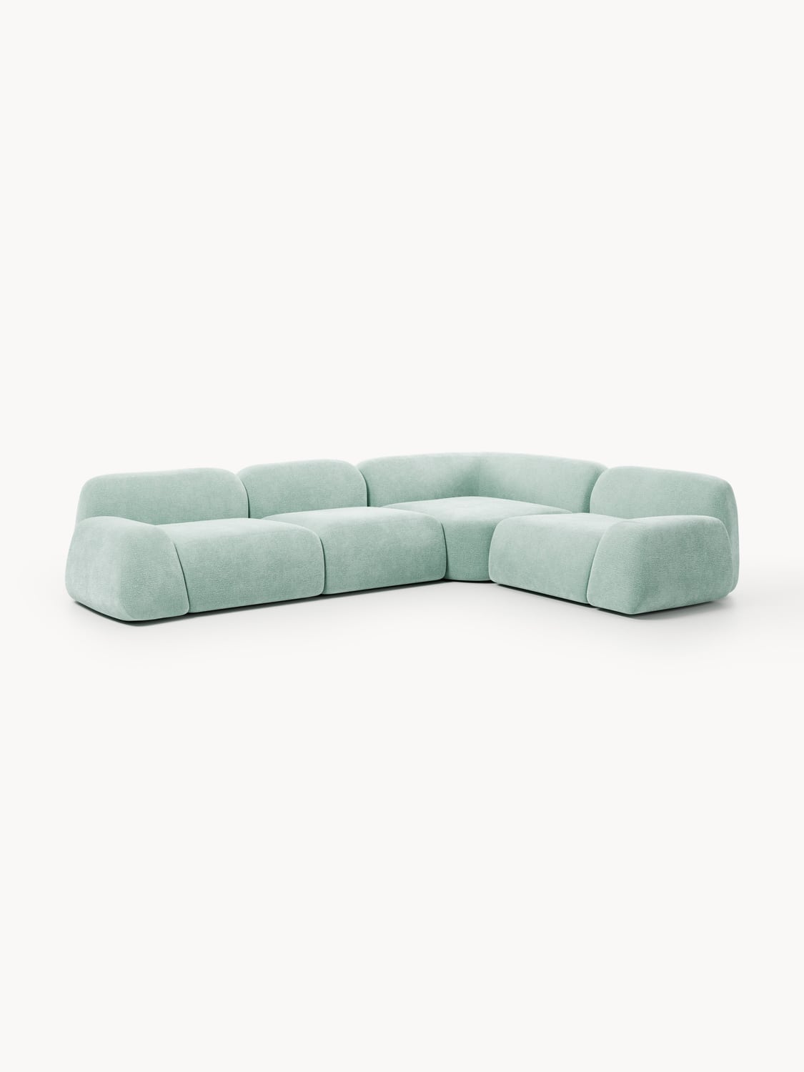 Wolke Modular Corner Sofa (4-seater) — Light Blue