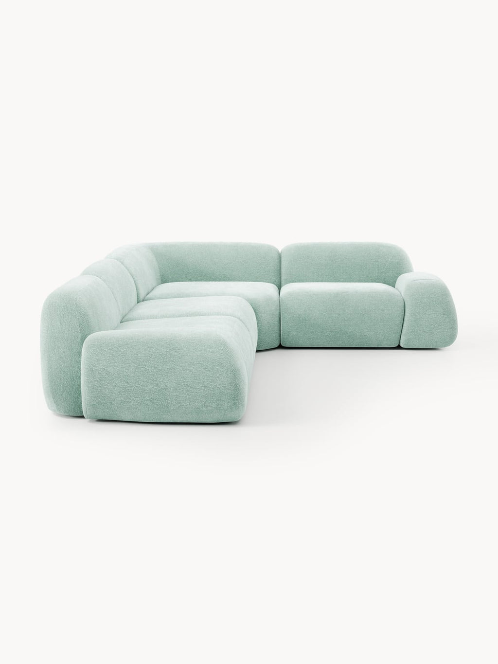 Wolke Modular Corner Sofa (4-seater) — Light Blue