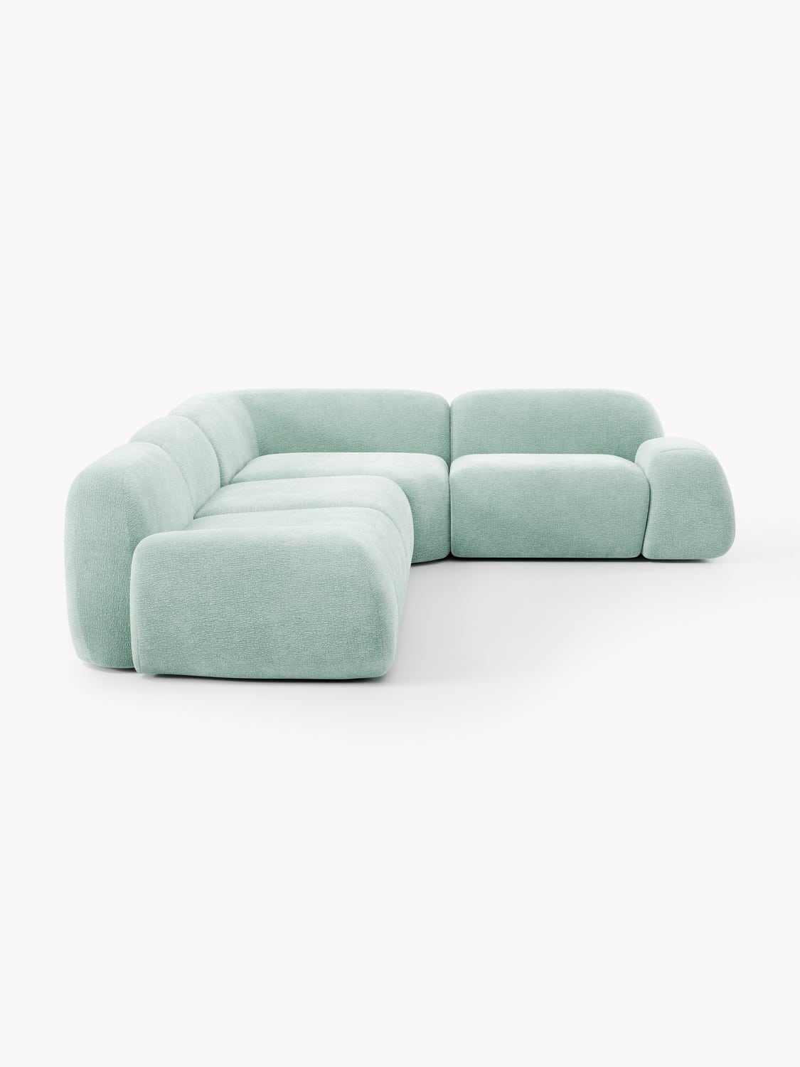 Wolke Modular Corner Sofa (4-seater) — Light Blue