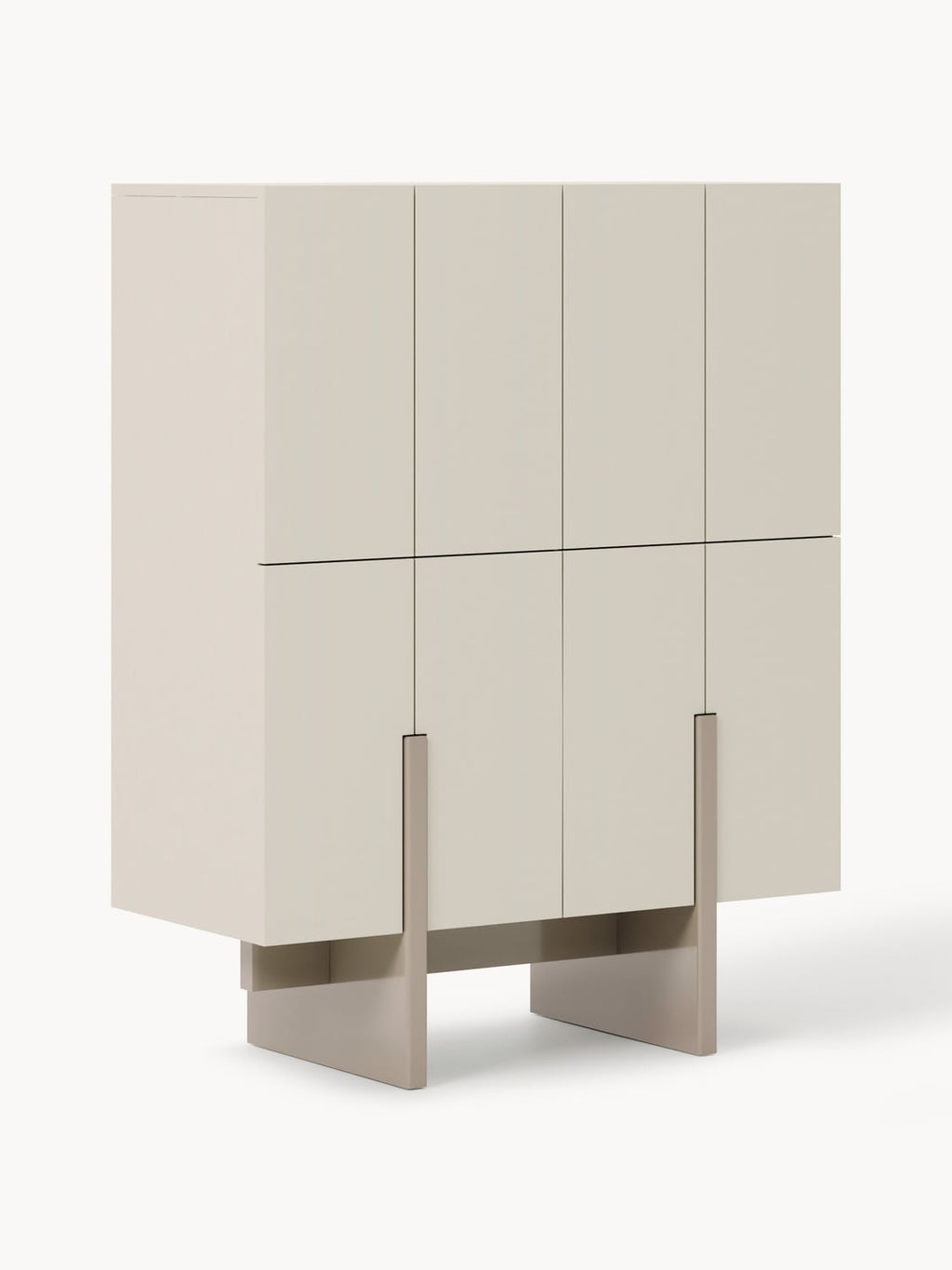 Dado Wood-Highboard — Pearl Grey