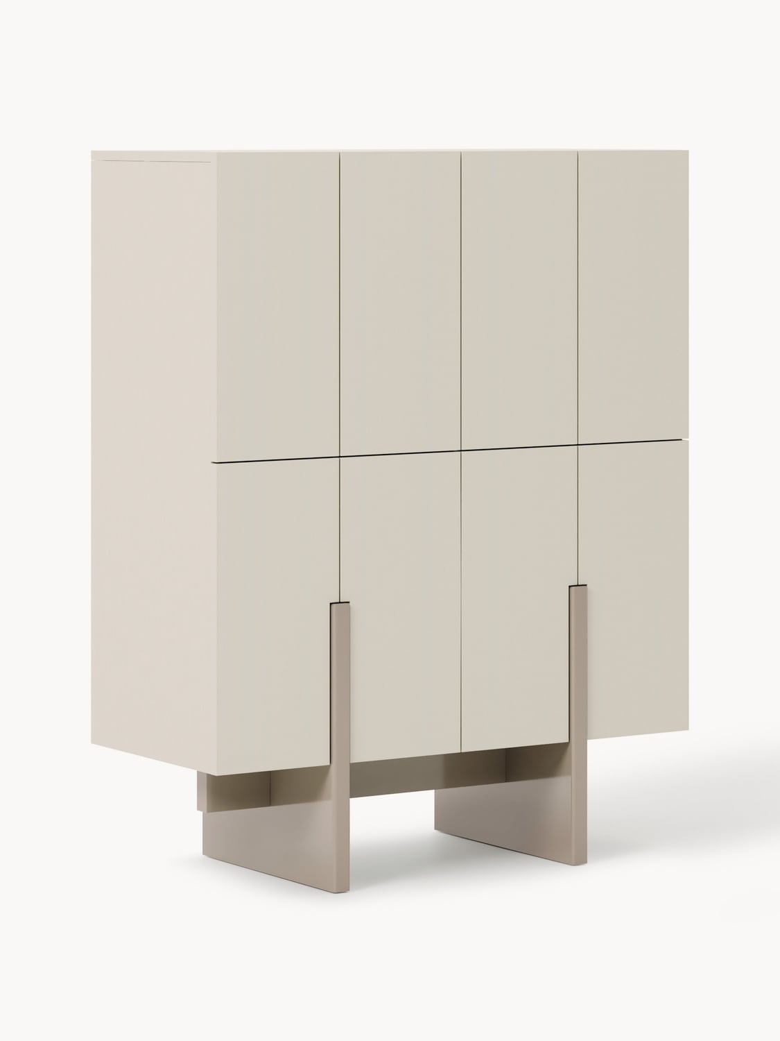 Dado Wood-Highboard — Pearl Grey