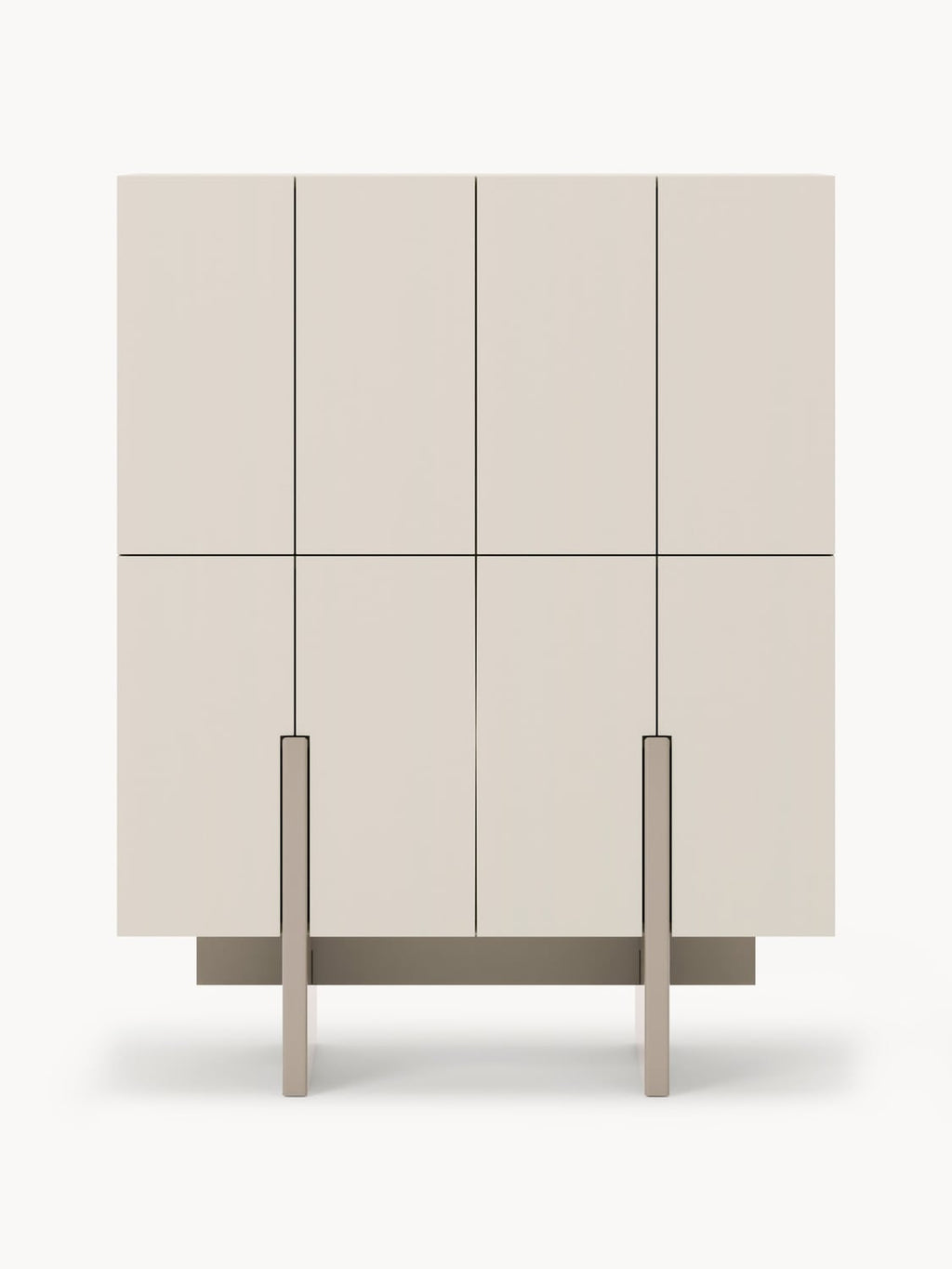 Dado Wood-Highboard — Pearl Grey