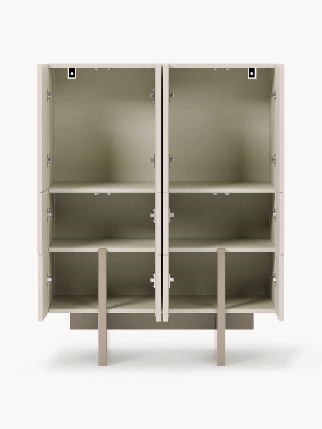 Dado Wood-Highboard — Pearl Grey