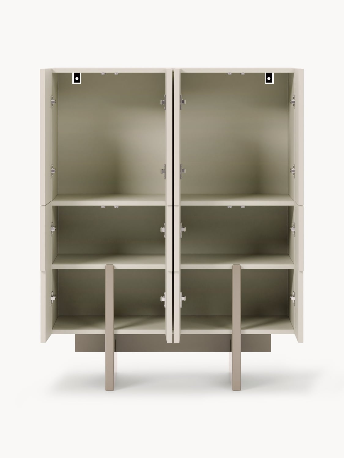 Dado Wood-Highboard — Pearl Grey