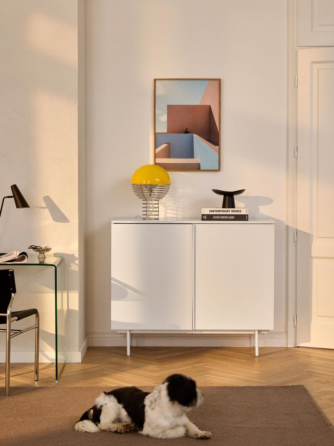 Elona Wood-Highboard — Off-White