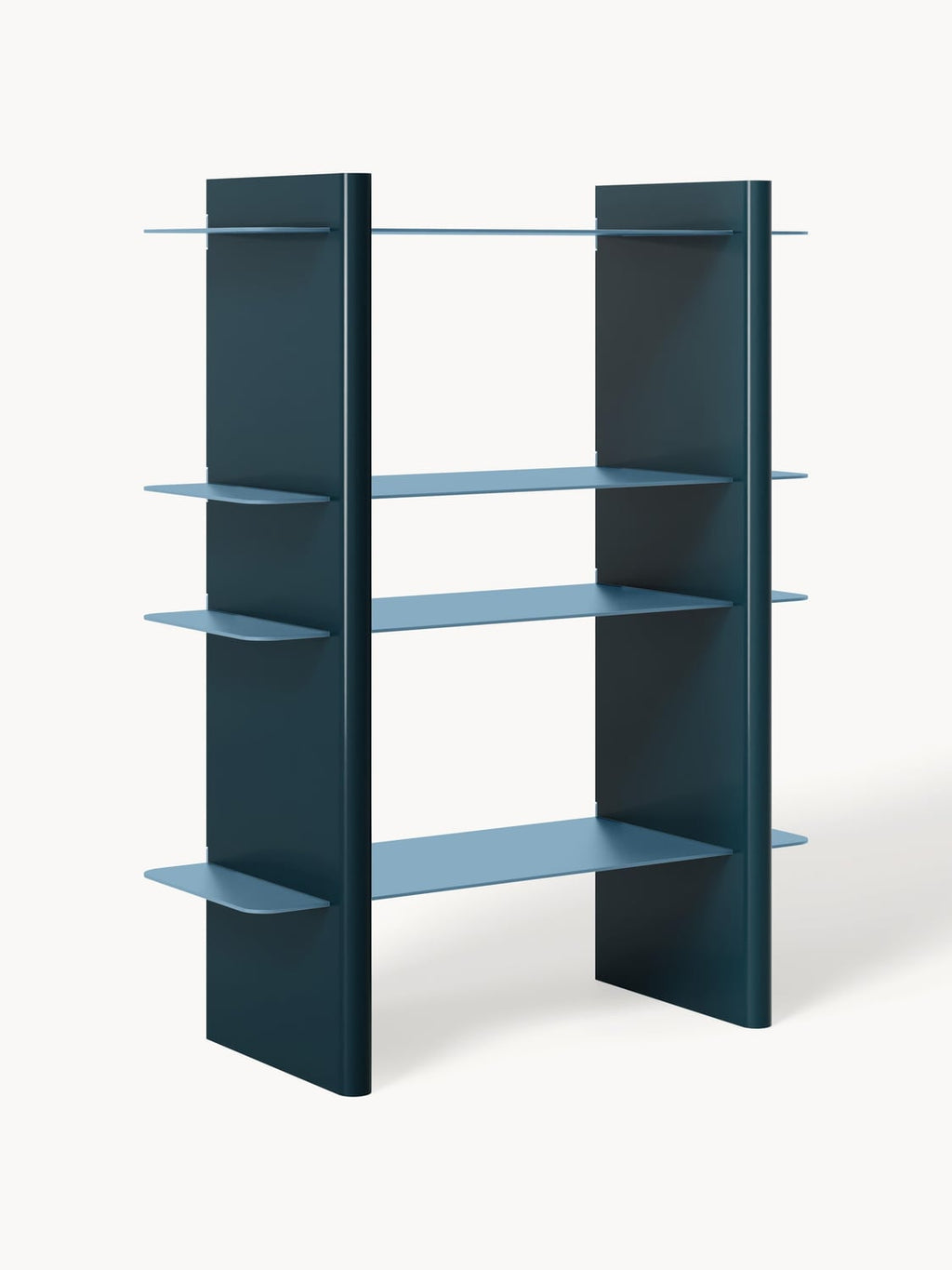 Rami Shelving Unit with Metal Elements — Teal