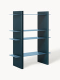 Rami Shelving Unit with Metal Elements — Teal