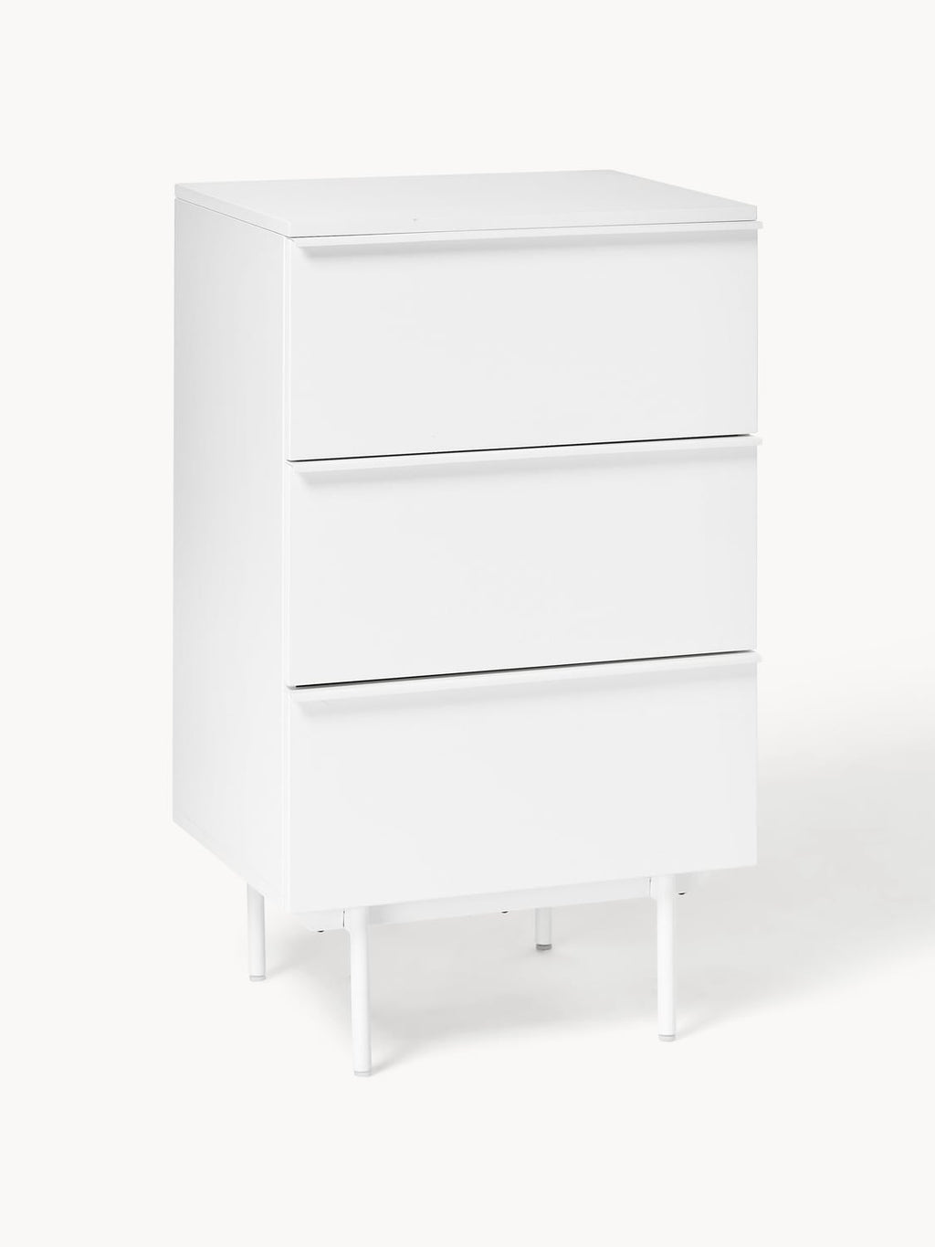 Elona Small Wood-Chest of Drawers — Off-White