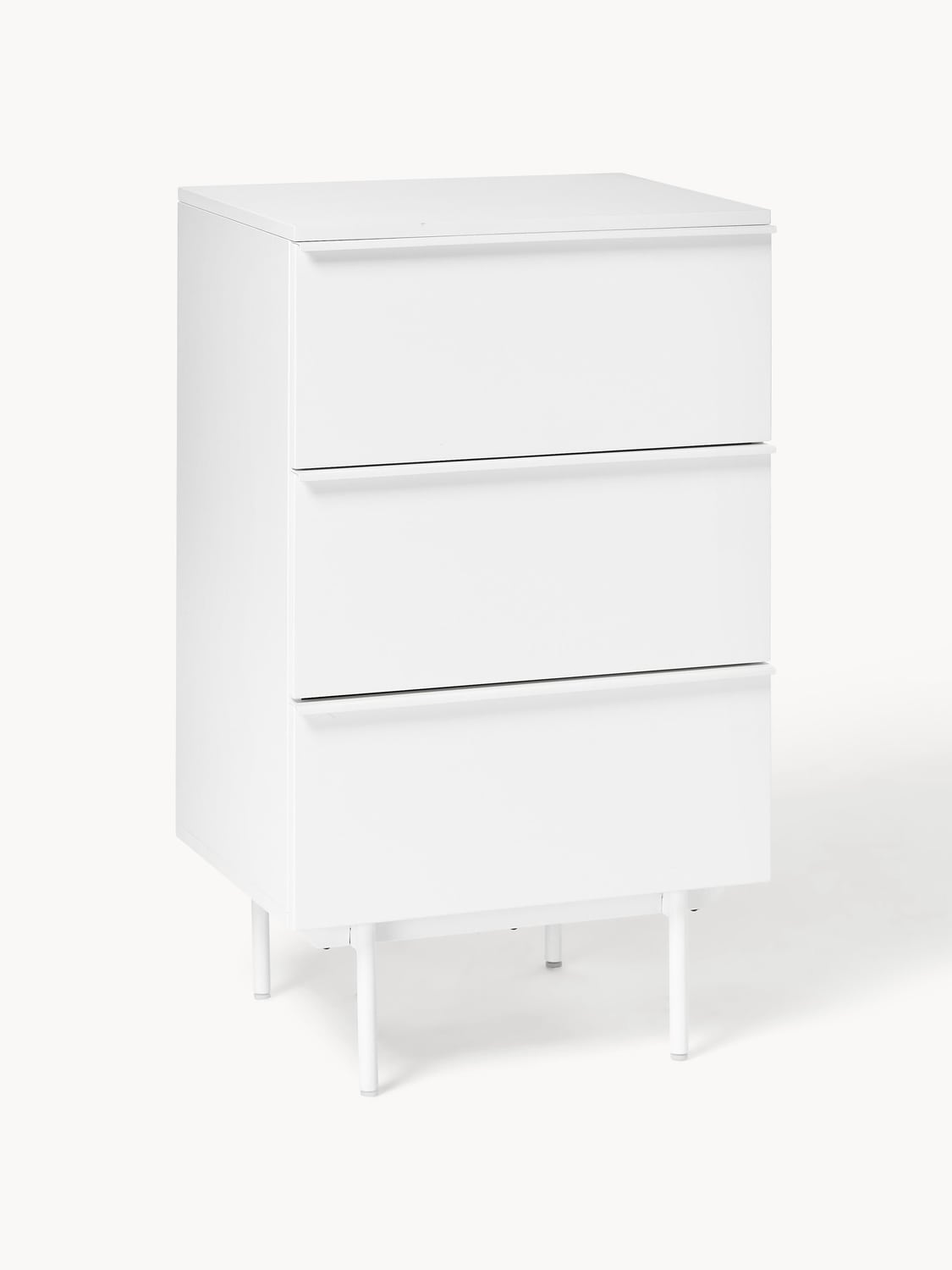 Elona Small Wood-Chest of Drawers — Off-White