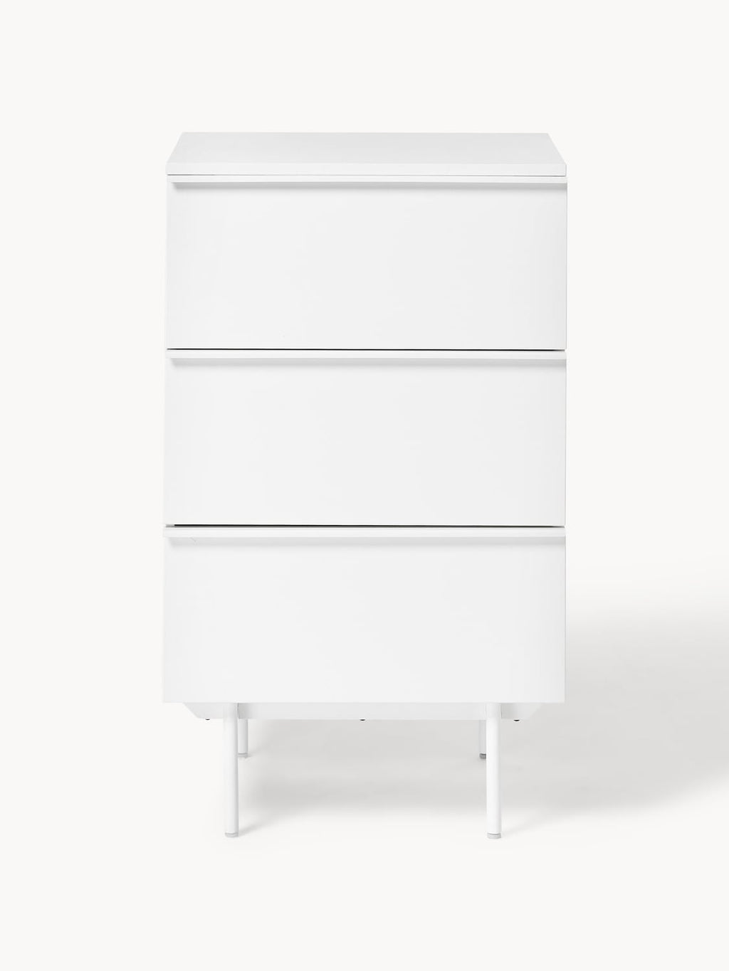 Elona Small Wood-Chest of Drawers — Off-White