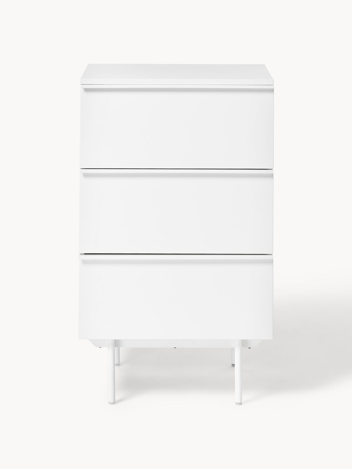 Elona Small Wood-Chest of Drawers — Off-White