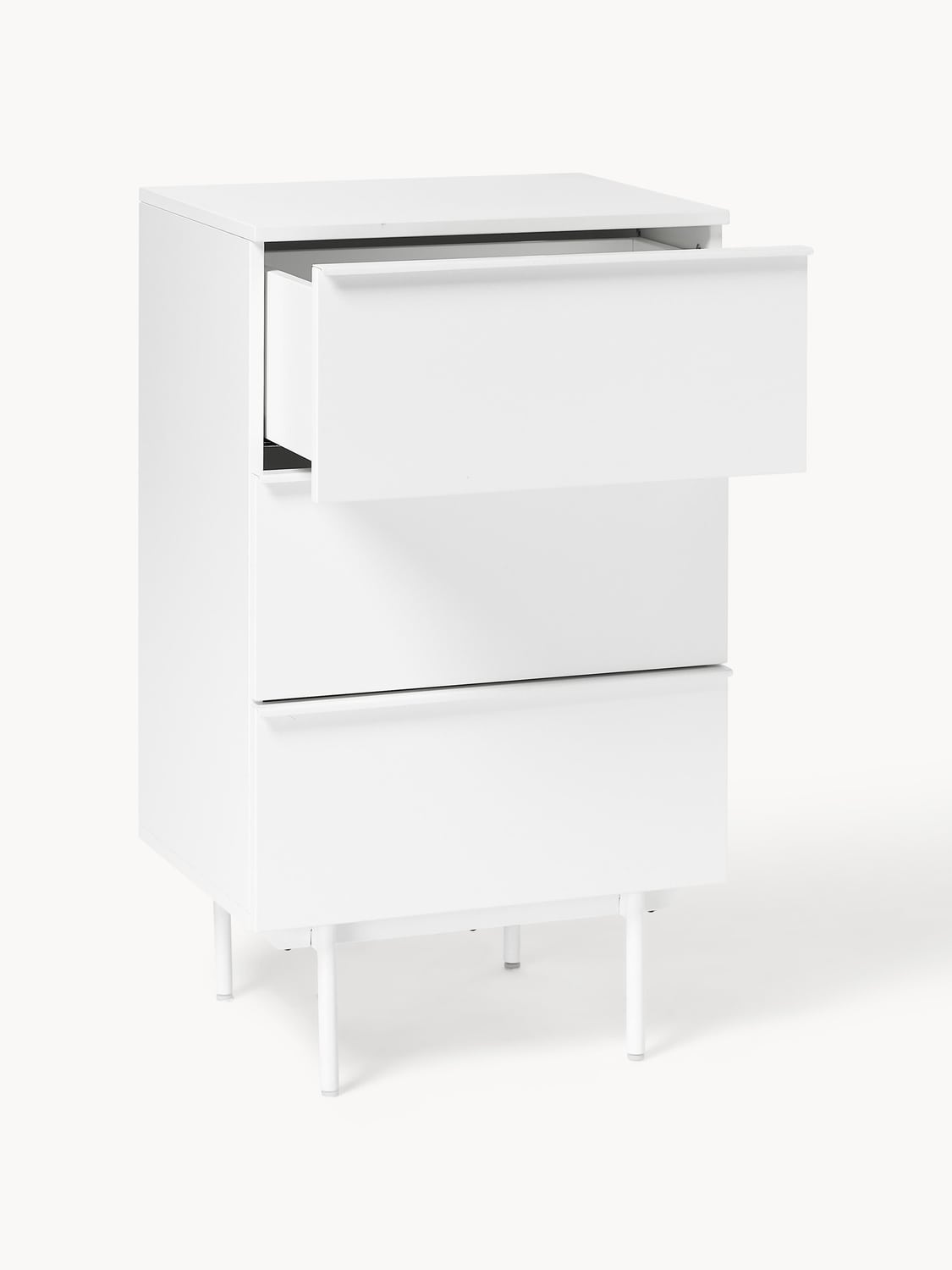 Elona Small Wood-Chest of Drawers — Off-White