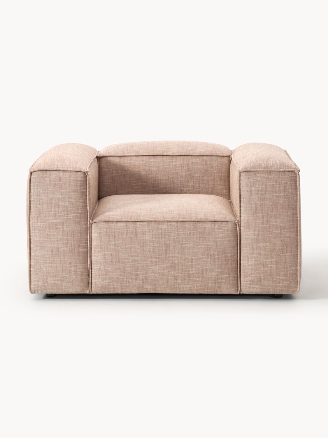 Lennon Armchair in Linen Blend — Warm Grey
