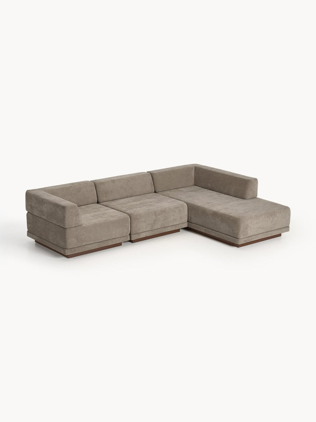 Colin Modular Corner Sofa (4-seater) — Taupe