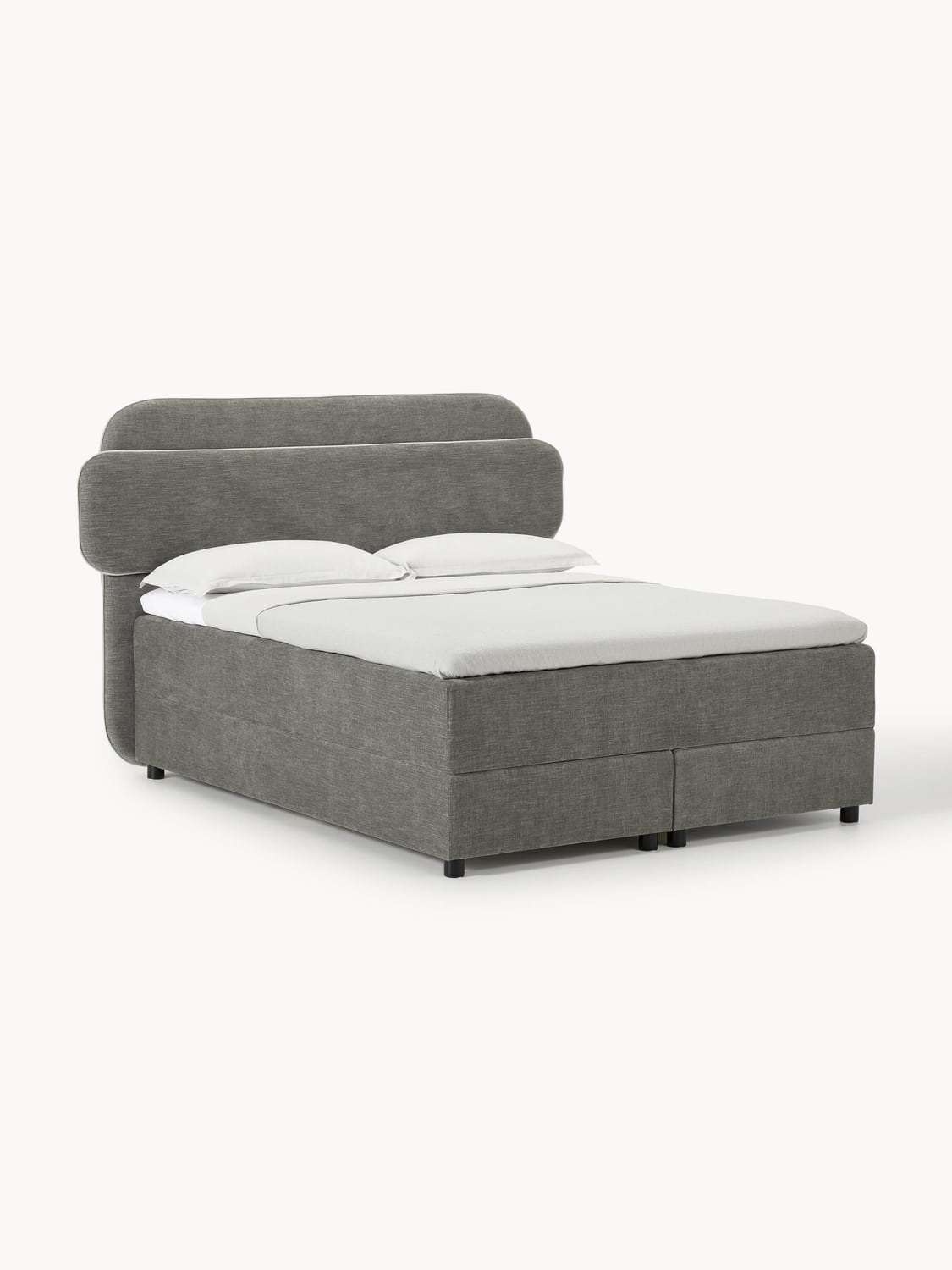 Enrica Box-Spring Bed — Mushroom