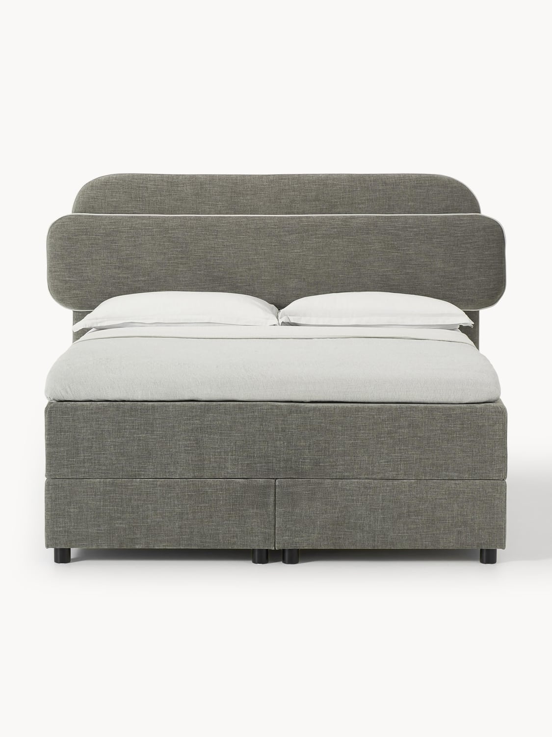 Enrica Box-Spring Bed — Mushroom