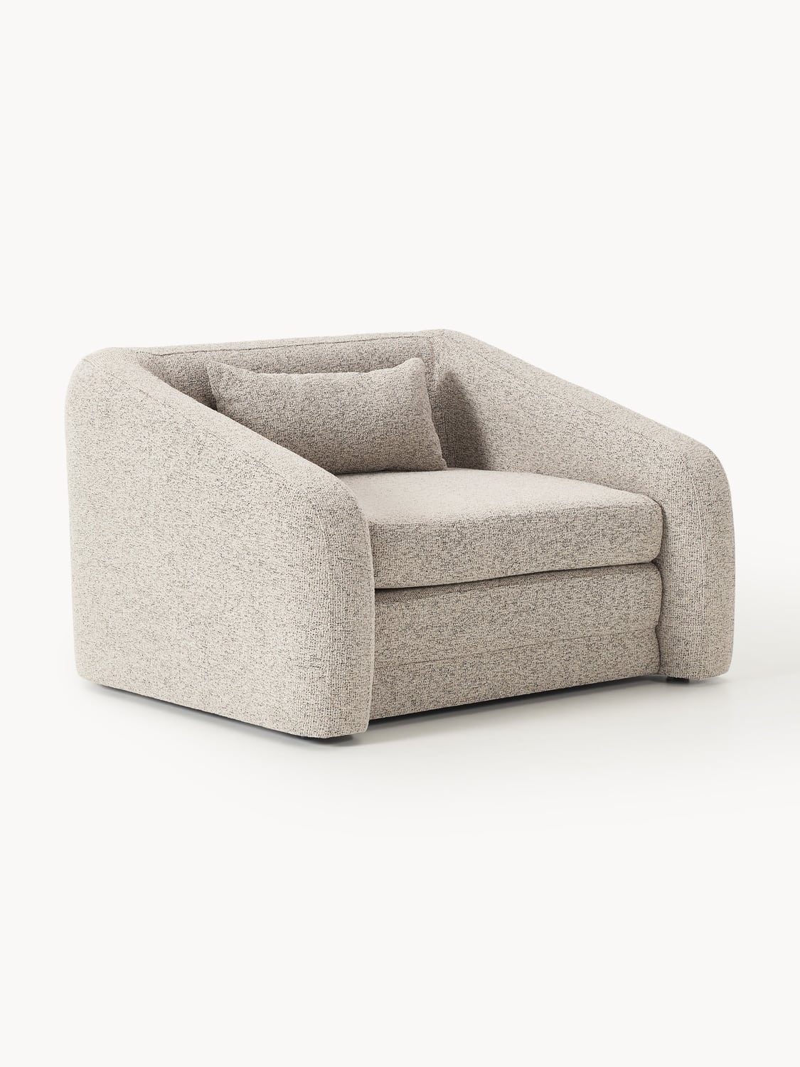 Eliot Bouclé-Sleeper Chair — Oatmeal