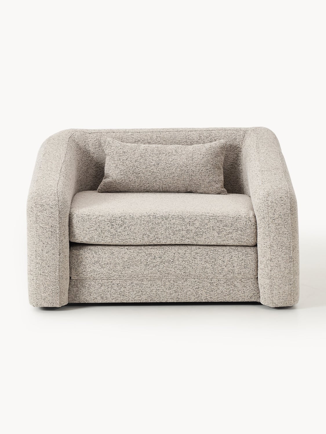 Eliot Bouclé-Sleeper Chair — Oatmeal