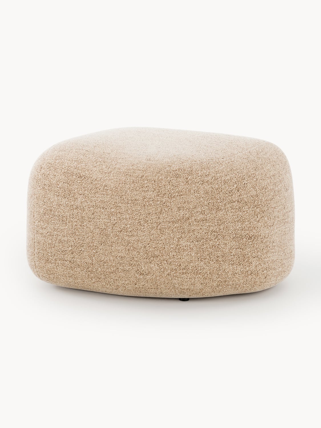 Wolke Oval Bouclé Sofa Ottoman — Sand