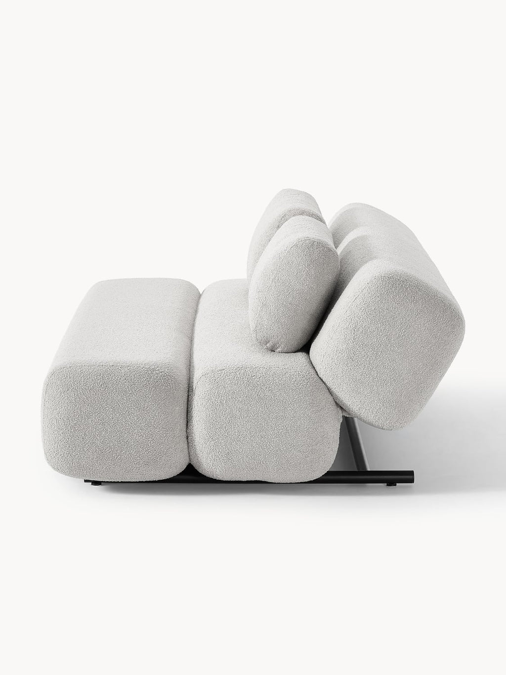 Caterpillar Teddy-Sofa Bed (3-seater) — Light Grey
