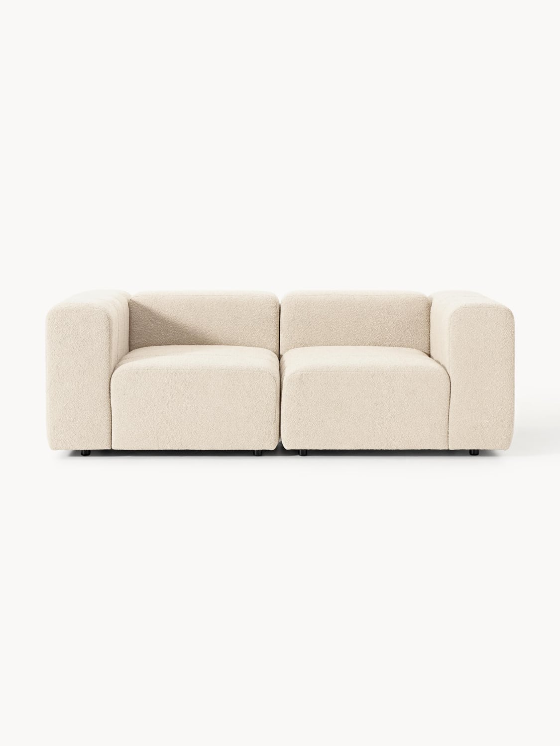 Lena Modular Bouclé Sofa (3-seater) — Blush