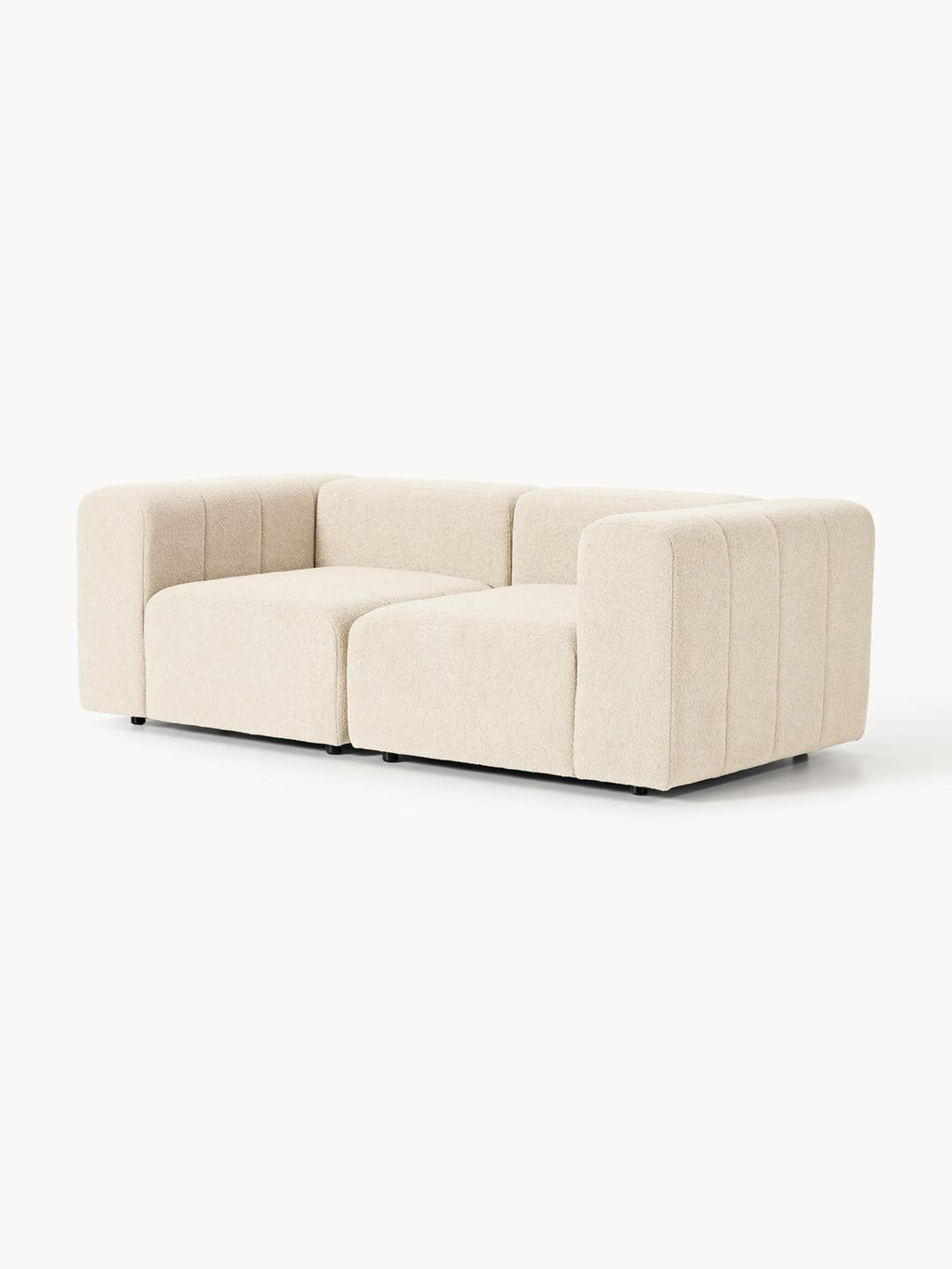 Lena Modular Bouclé Sofa (3-seater) — Blush